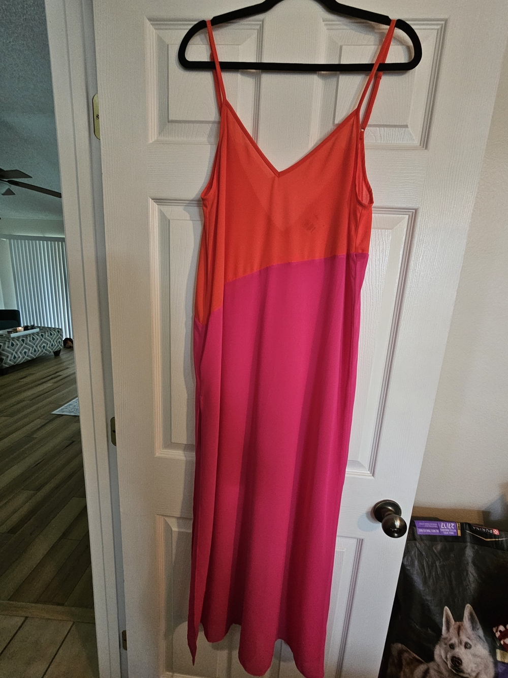 Lulus Vibrant Cover Up - Coral and Hot Pink